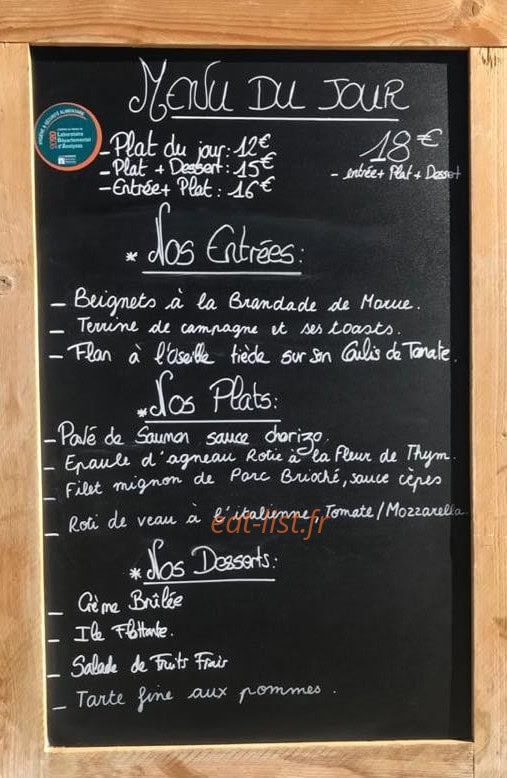 L'Universal Café — carte page 1