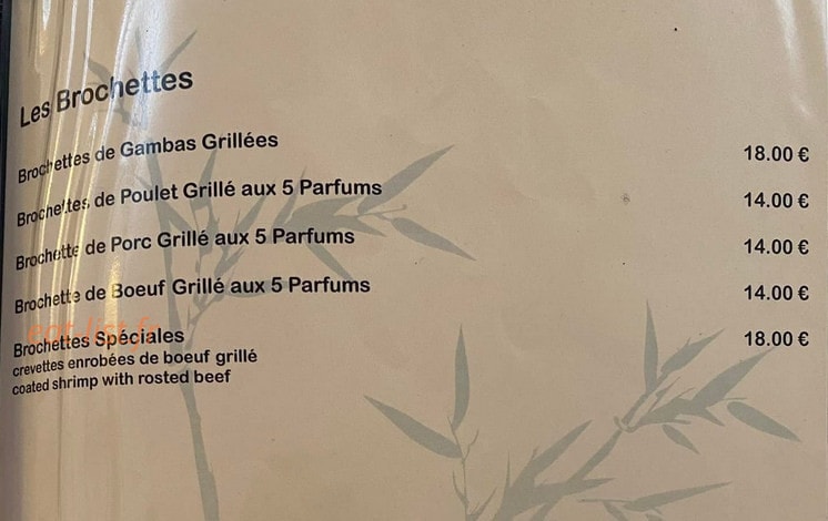 La Baguette — carte page 1