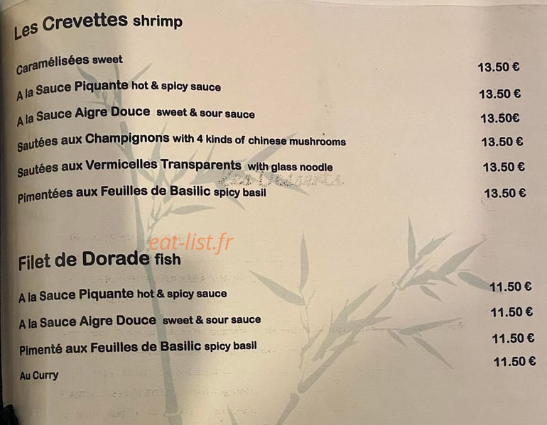 La Baguette — carte page 6