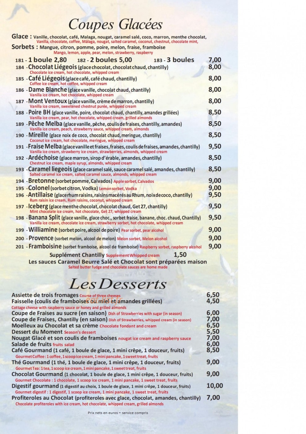 La fleur de sel — carte page 8