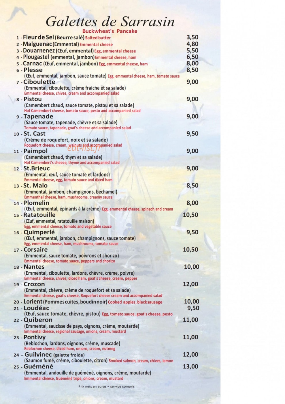 La fleur de sel — carte page 3