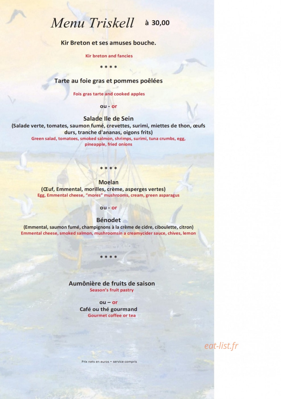 La fleur de sel — carte page 7
