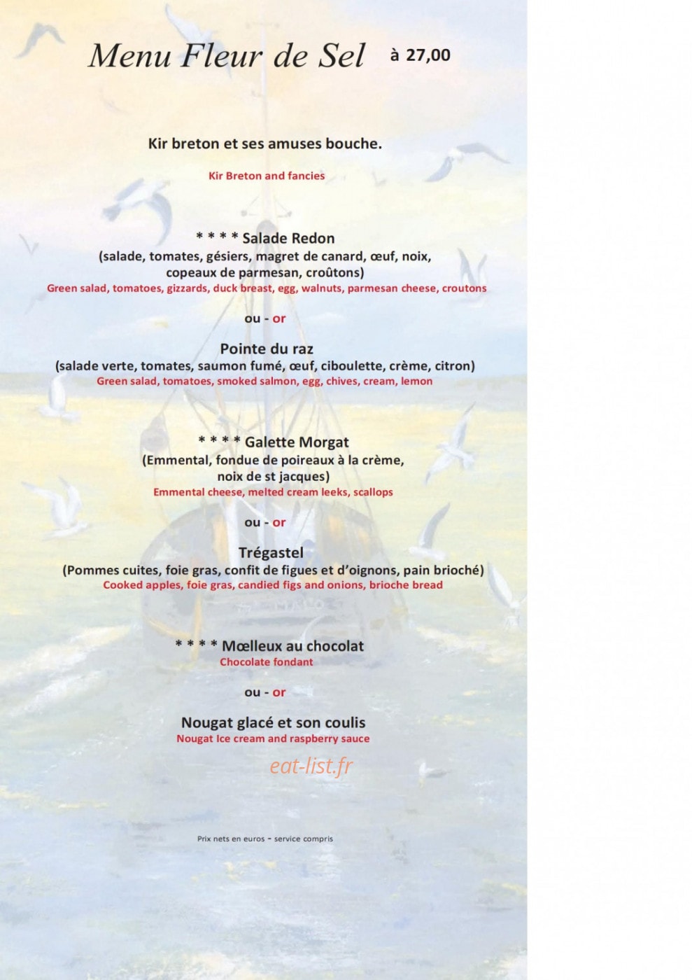 La fleur de sel — carte page 6