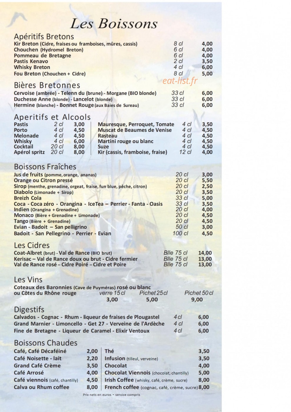La fleur de sel — carte page 1