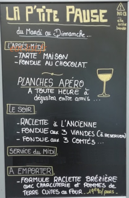 La Pause — carte page 1