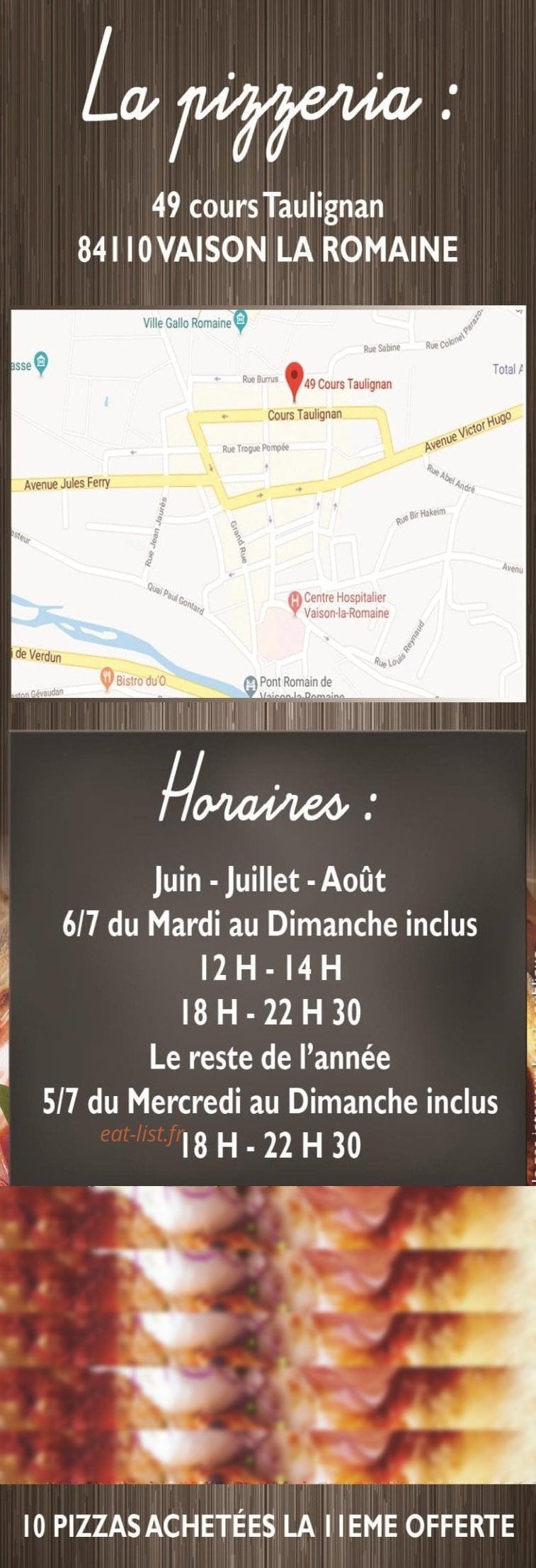 Le Goût De La Pizza — carte page 4