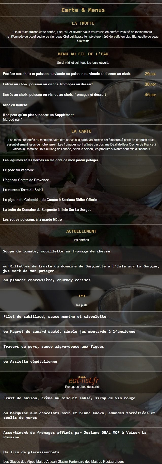 Le Moulin à Huile — carte page 2