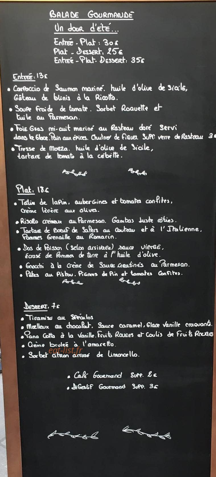 Le Patio — carte page 1