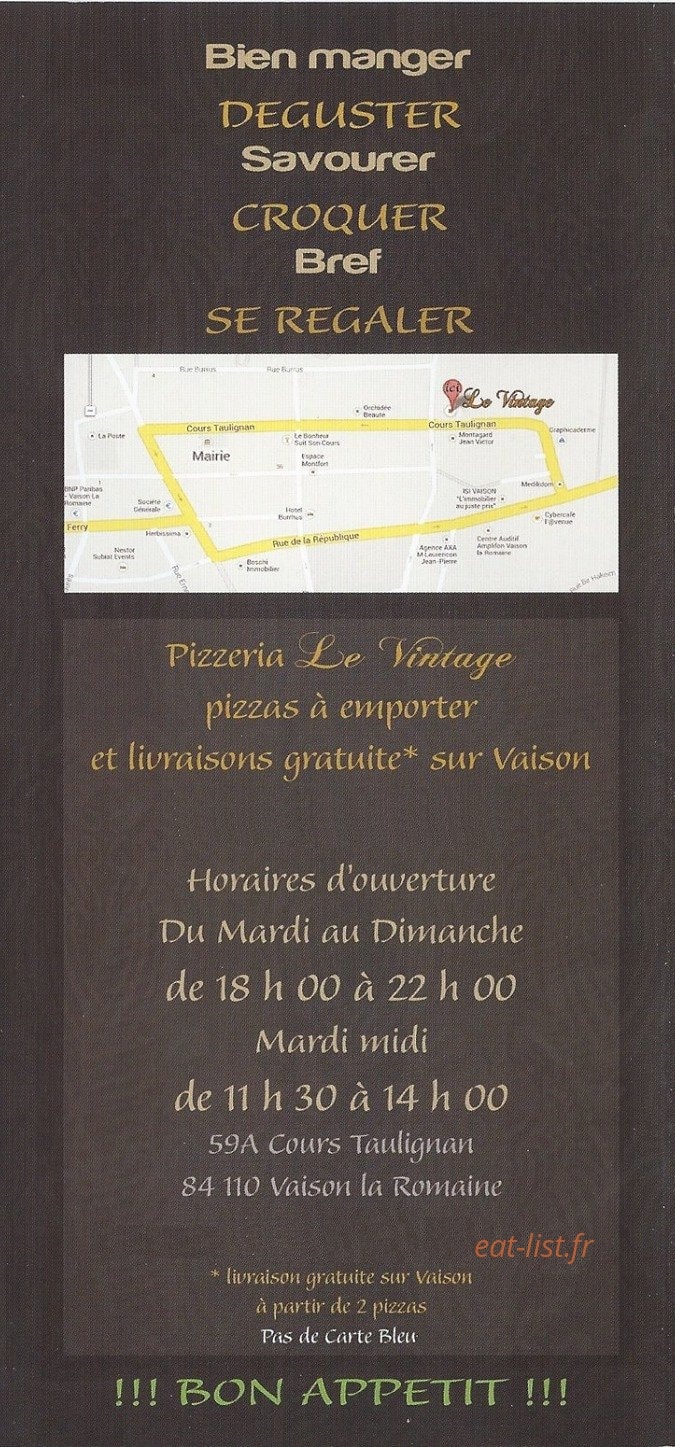 Le Vintage — carte page 6
