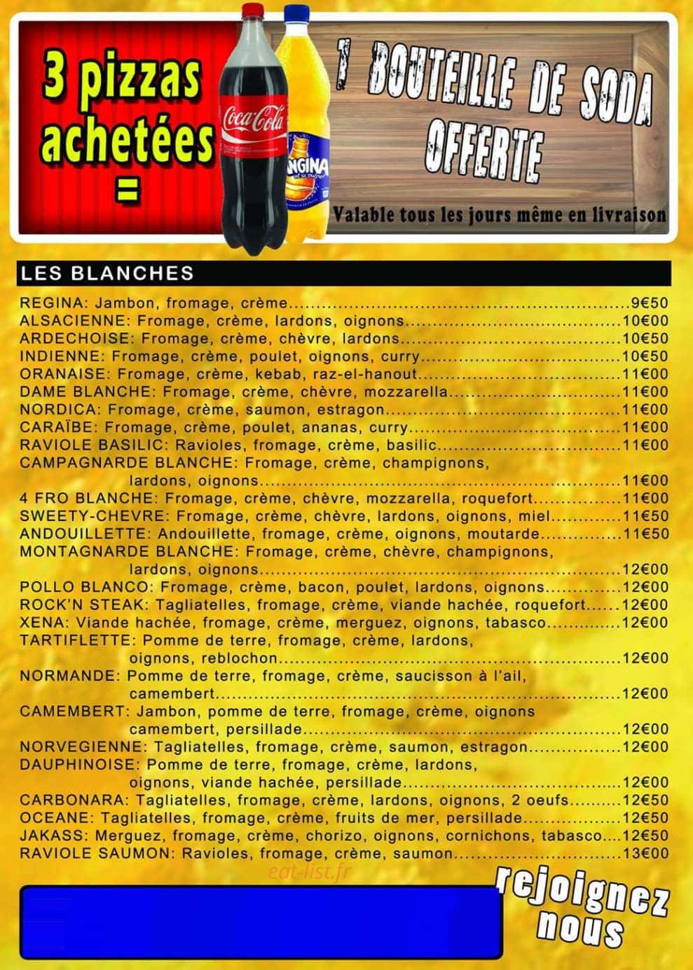 Planet pizza & co — carte page 4
