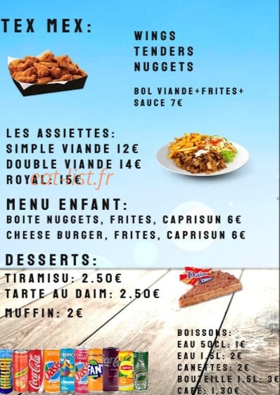 Snack le gratiné — carte page 2