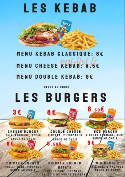 Snack le gratiné — carte page 3