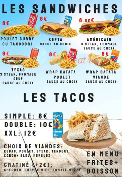 Snack le gratiné — carte page 4