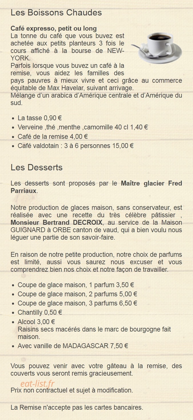 La Remise — carte page 9
