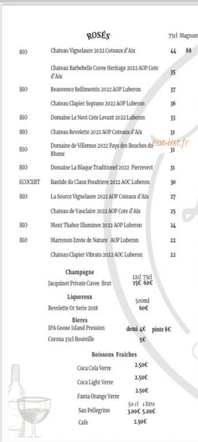 La Cour — carte page 1