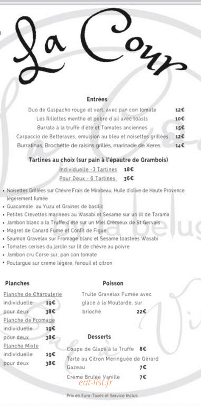 La Cour — carte page 2