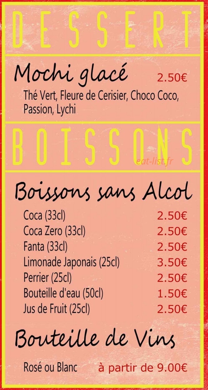 Allo'Sushi84 — carte page 16