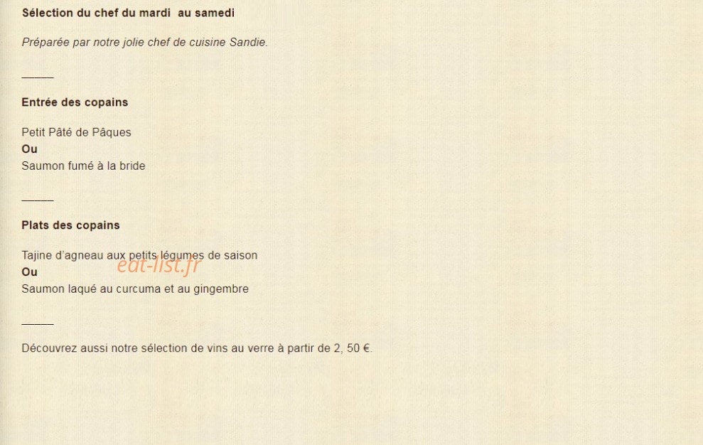 Art de Vie — carte page 1