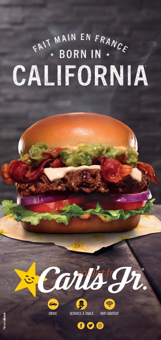 Carl's Jr. — carte page 1