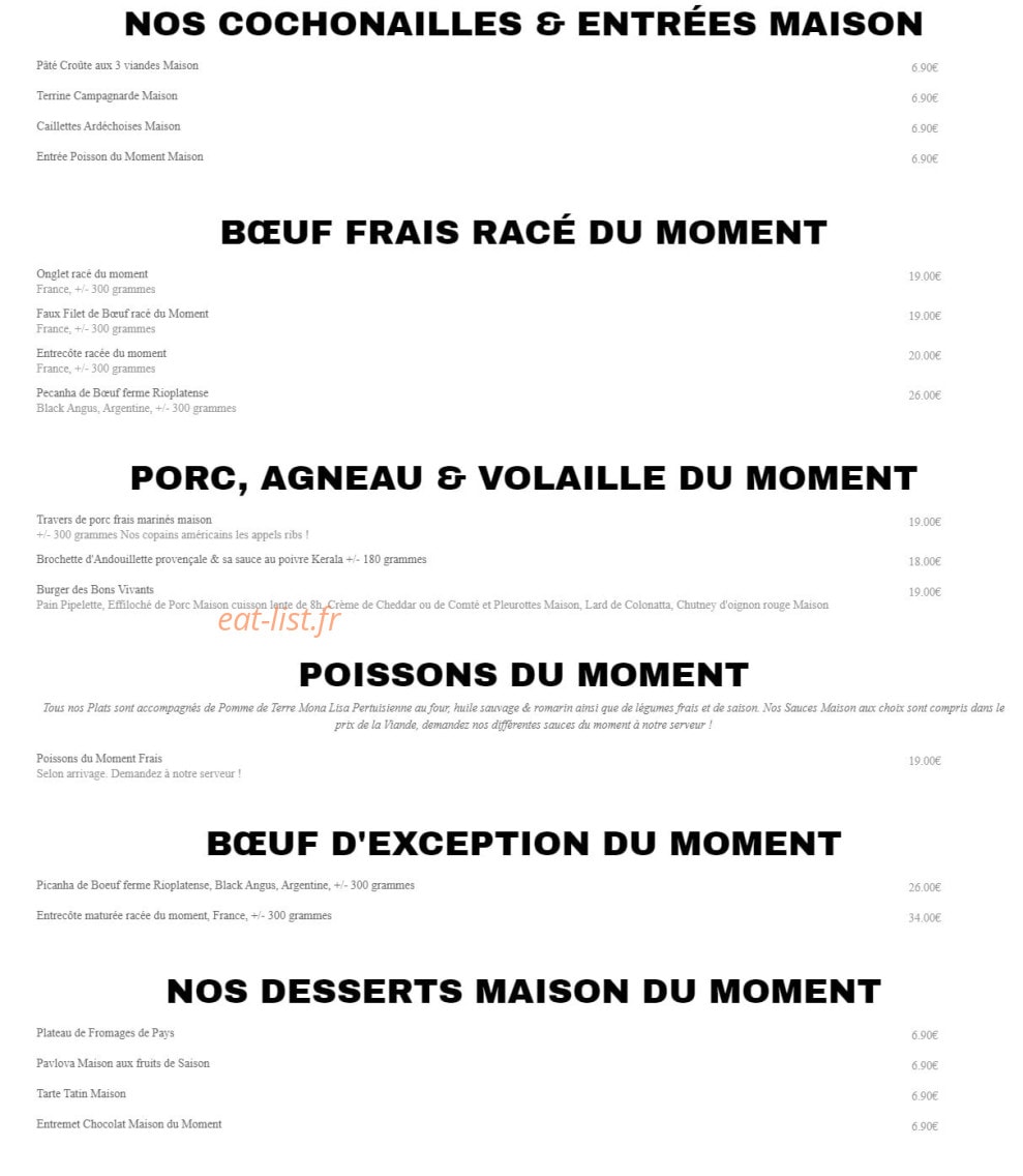 La Maison des Bons — carte page 1