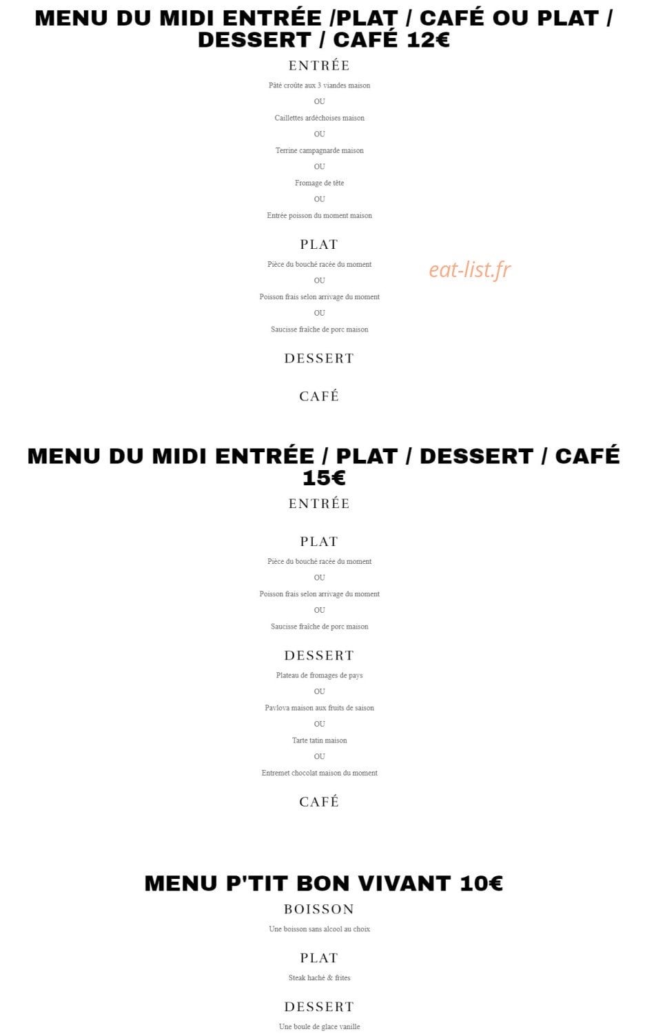 La Maison des Bons — carte page 2