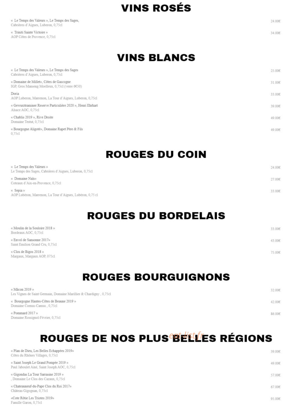 La Maison des Bons — carte page 6