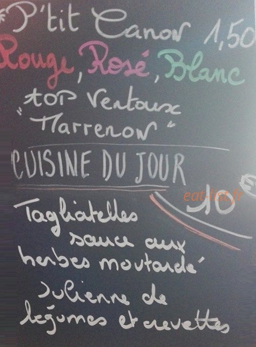 Le 19 Vin — carte page 1