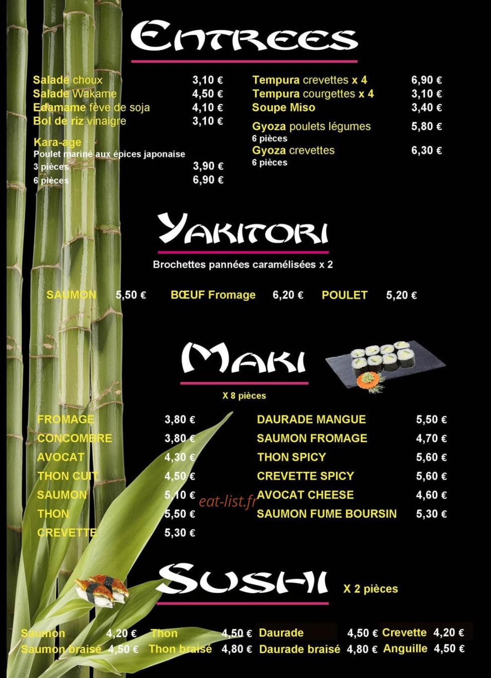 Le Japonais — carte page 2