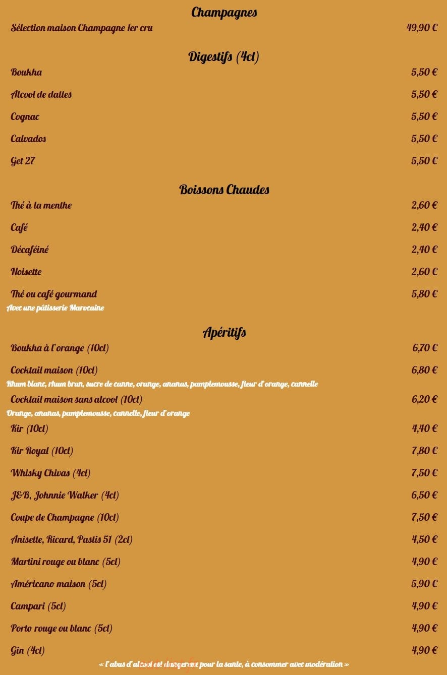 Les Amis Gourmands — carte page 6