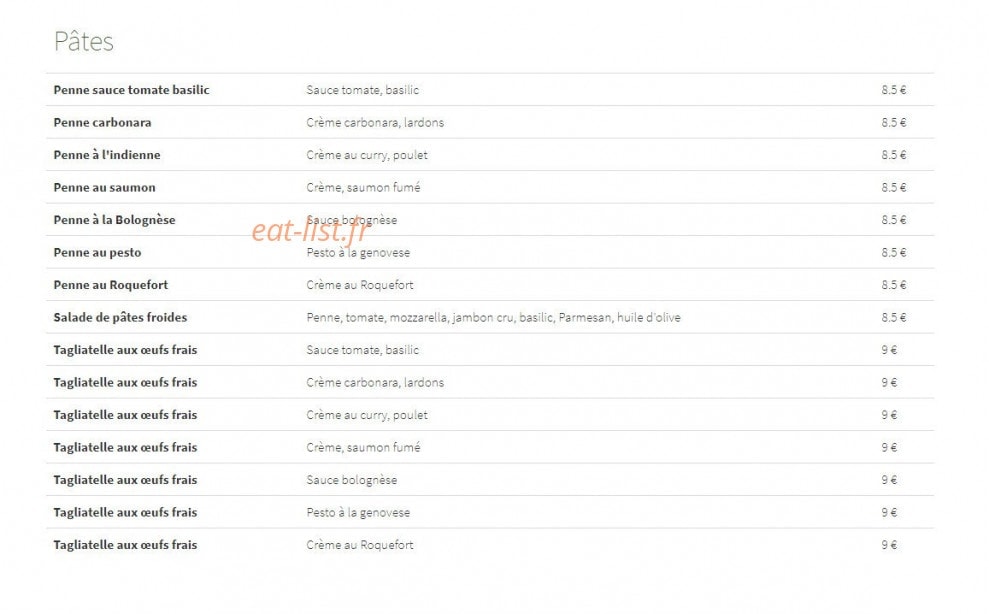 Pizzeria Destination Saveurs — carte page 6