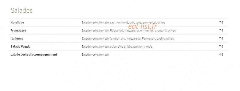 Pizzeria Destination Saveurs — carte page 3