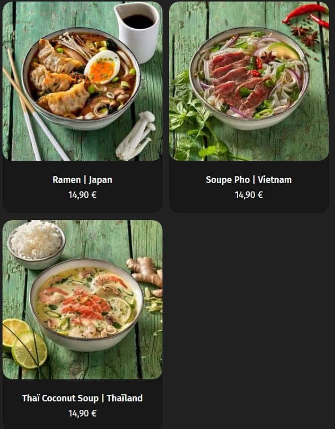 Ayako Sushi — carte page 4