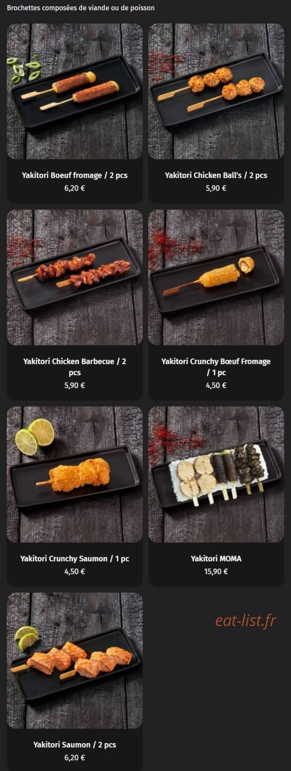 Ayako Sushi — carte page 2