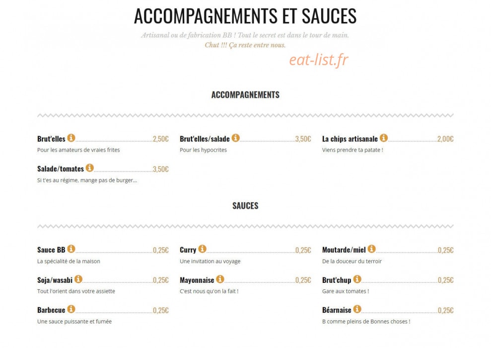 Brut Butcher — carte page 6