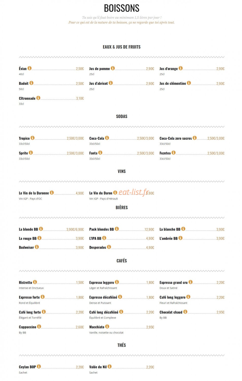 Brut Butcher — carte page 8