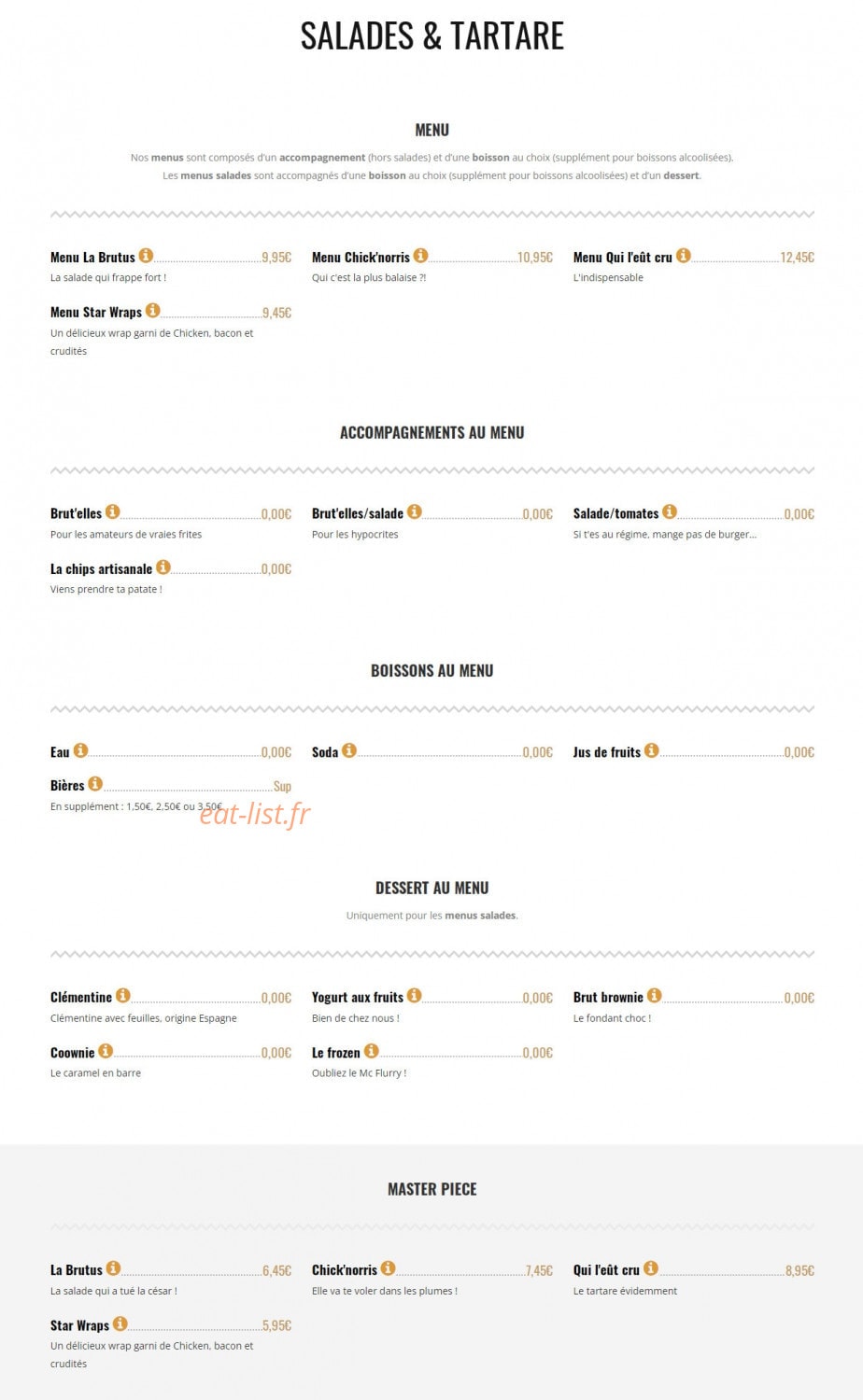 Brut Butcher — carte page 3