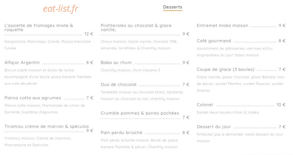 El Asador — carte page 4