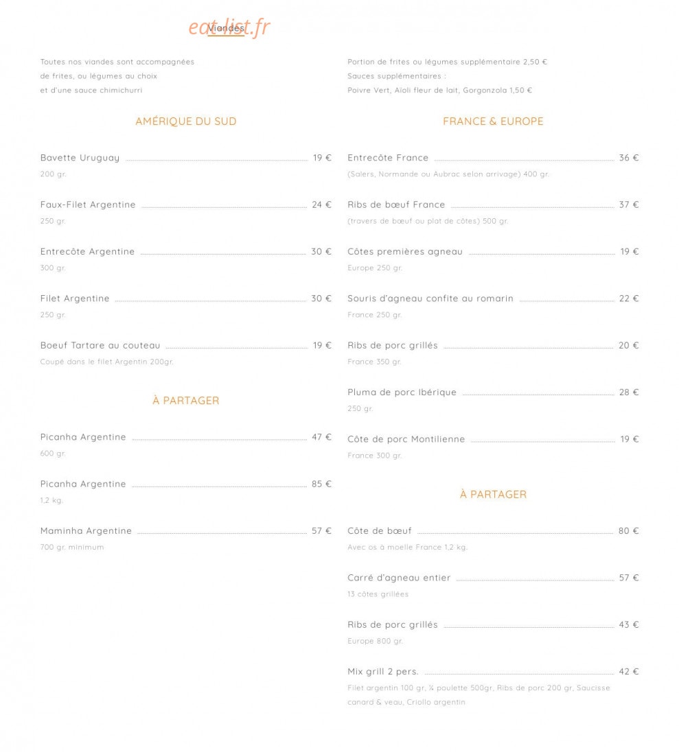 El Asador — carte page 2