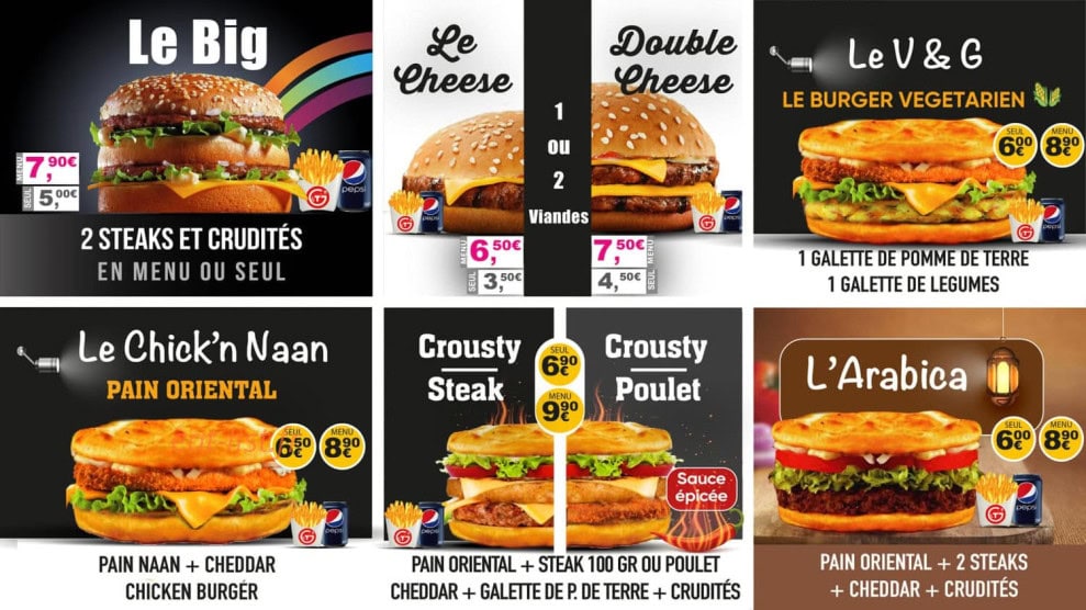 Grillade & tacos — carte page 3