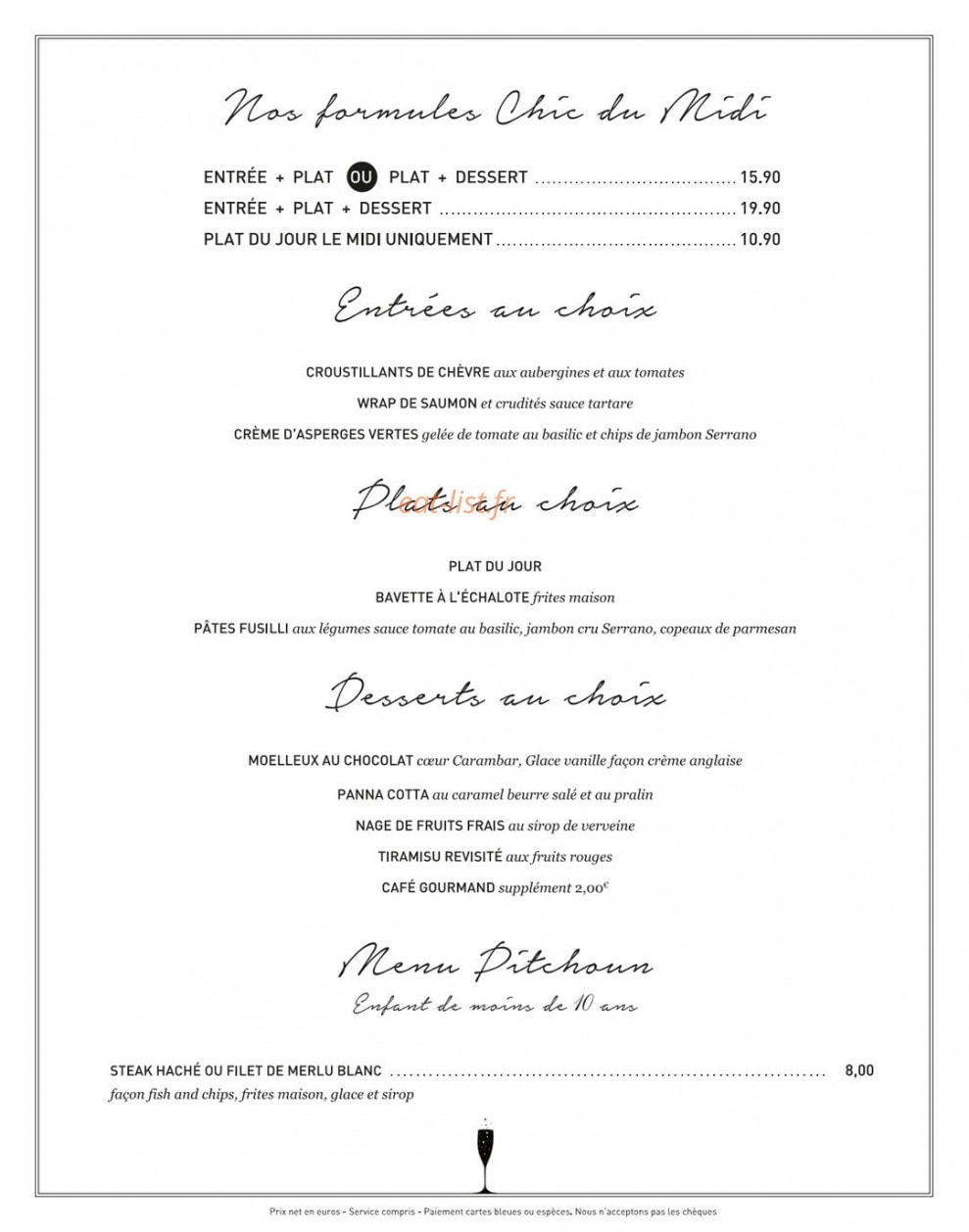 Le chic — carte page 1