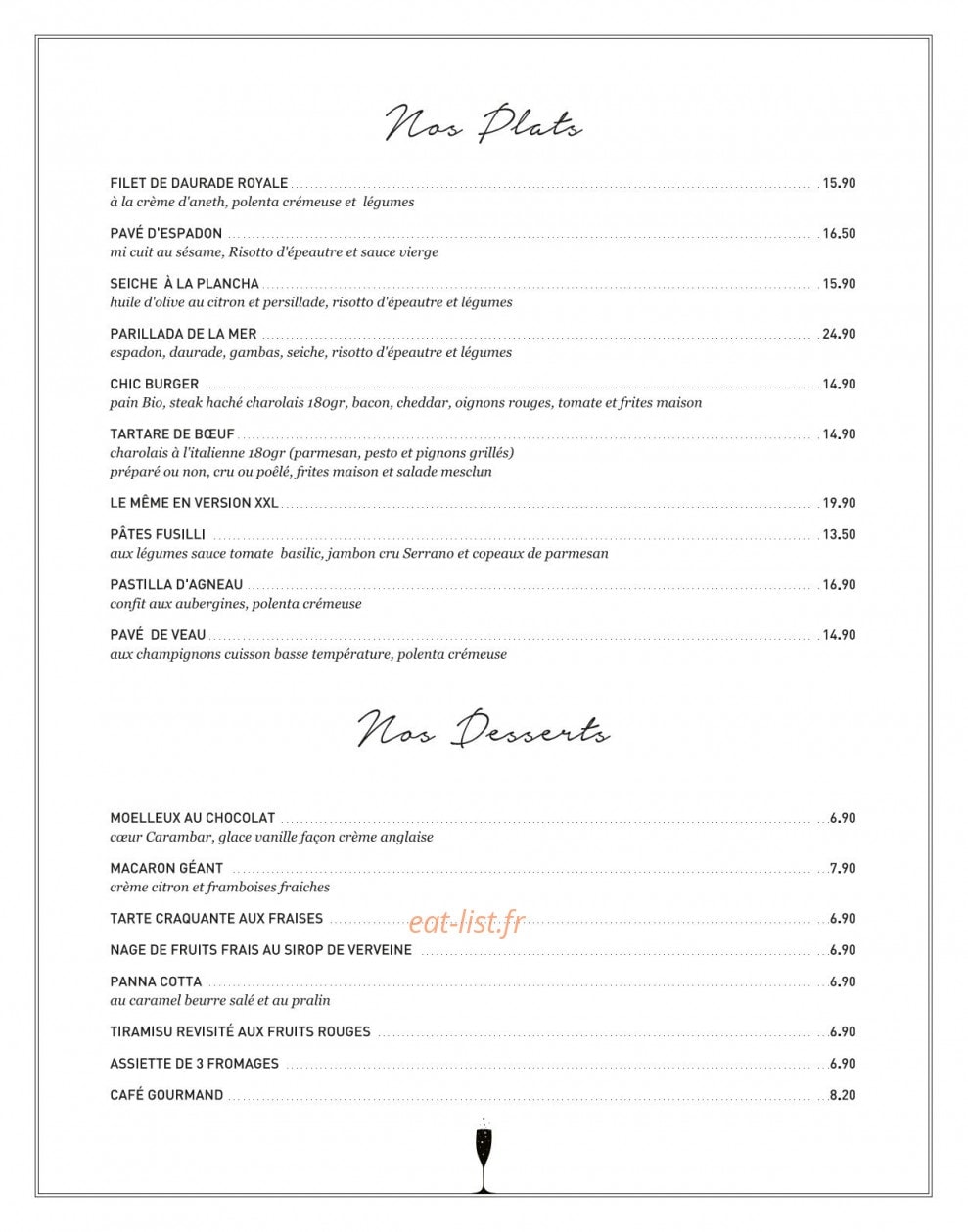 Le chic — carte page 3