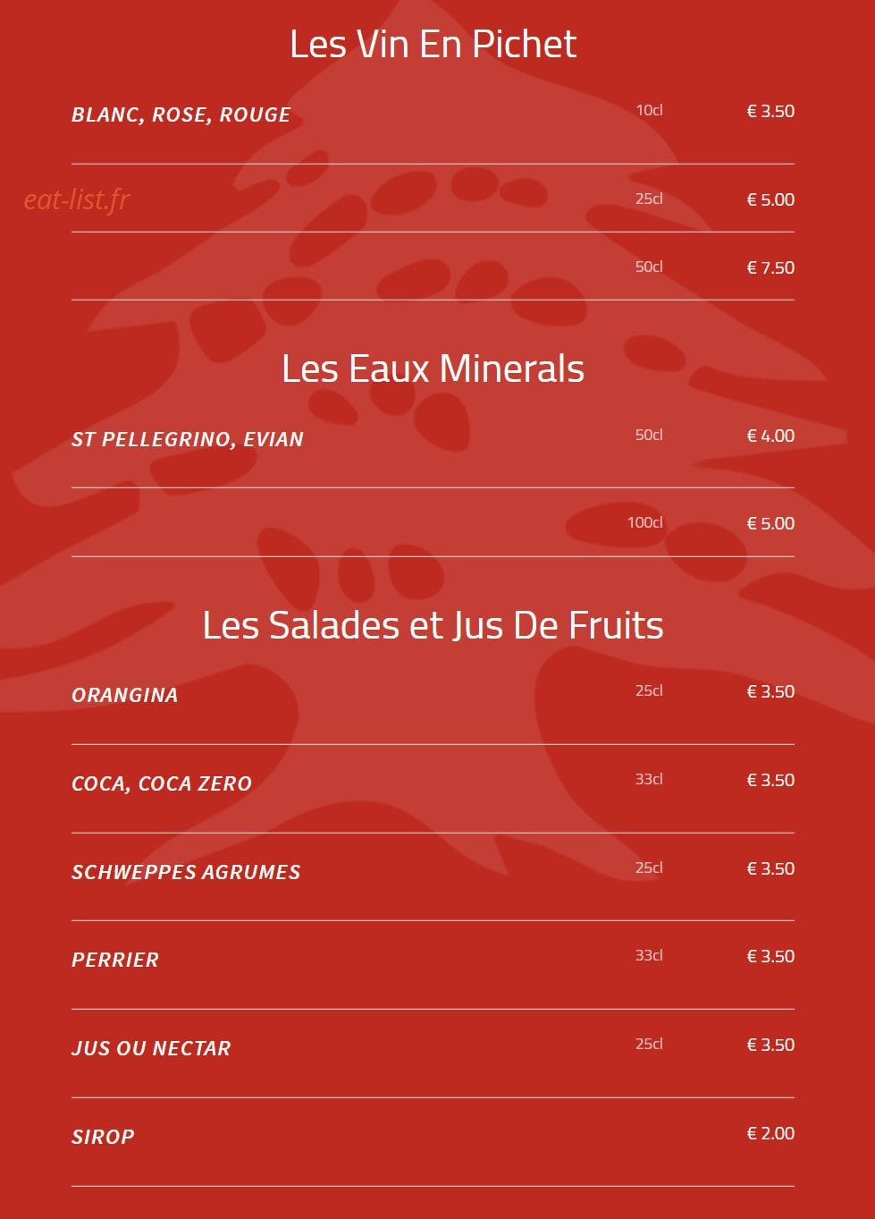 Le Libanais — carte page 6