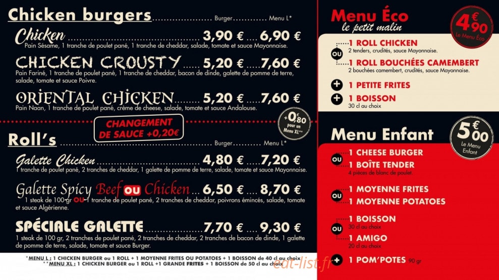 Mister Chick — carte page 3