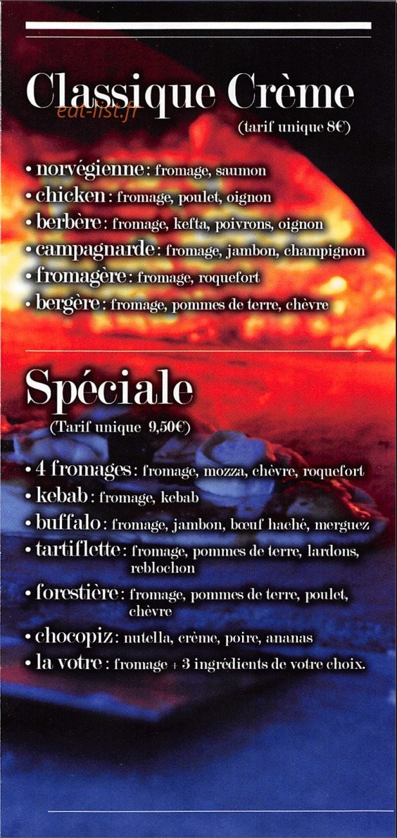 Pizza la Place — carte page 3