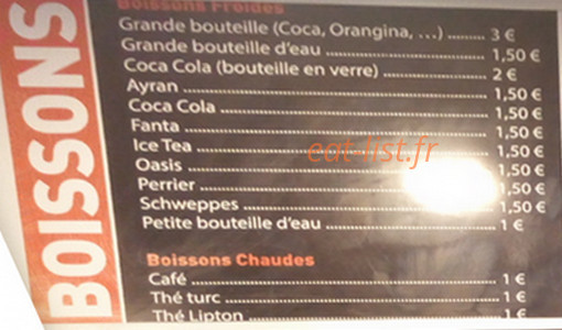 Snack La Mer Noire — carte page 2