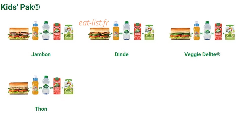 Subway — carte page 4