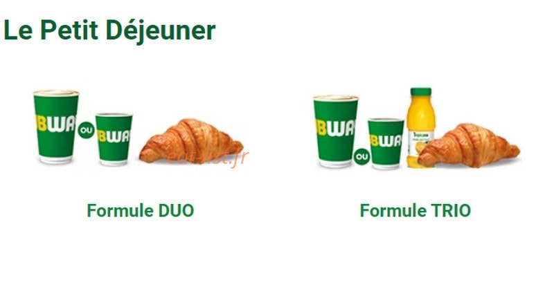 Subway — carte page 6