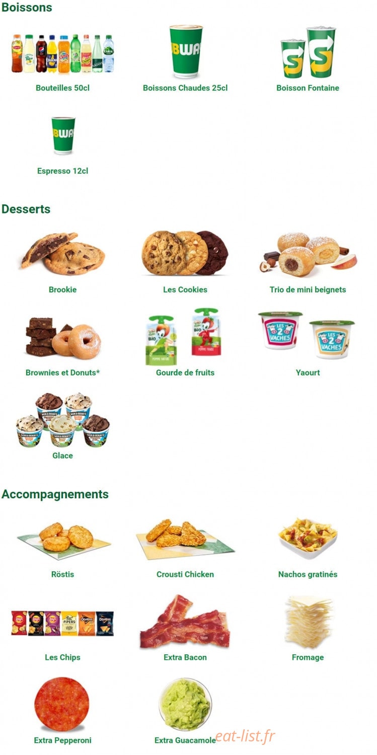 Subway — carte page 5
