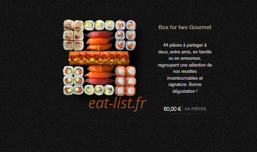 Sushi Shop — carte page 9