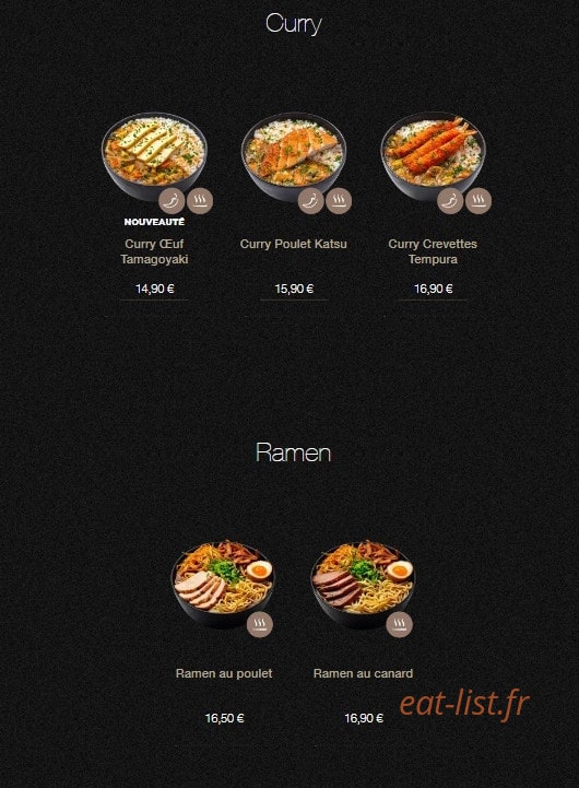 Sushi Shop — carte page 21